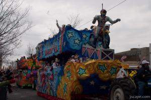 The Flying Daredevil Float (Krewe of Iris)