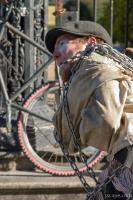 Street performer in Jackson Square