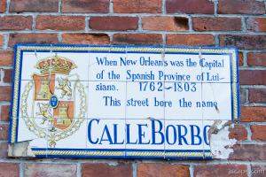Street sign from the old Spanish Province