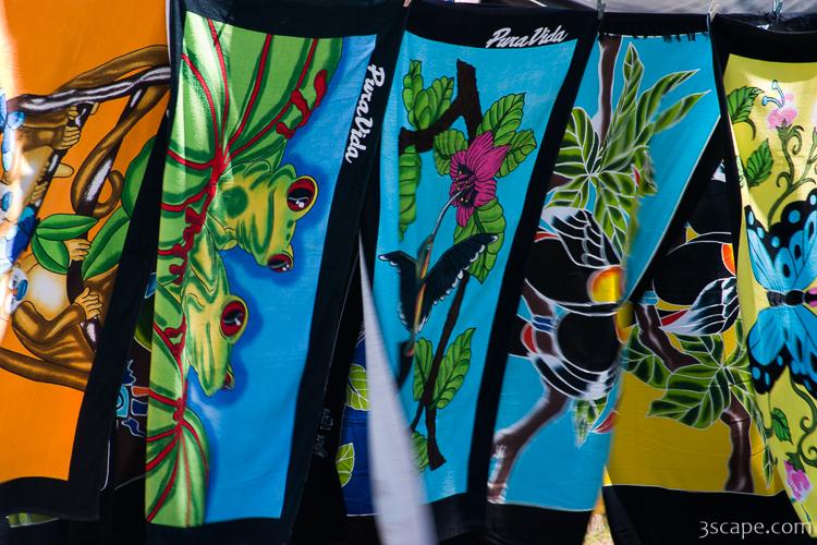 Colorful beach towels