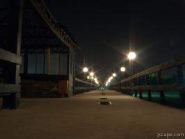 Night time on the Fiesta pier