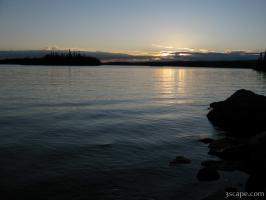 Sunset over Lac Barbel, Quebec