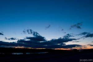 Sunset over Lac Barbel, Quebec
