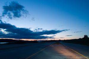 Sunset over spooky Gagnon
