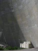 Original water relief at base of dam