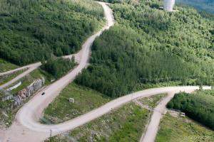 Twisty gravel road - Route 389