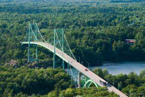 Bridge over the St. Lawrence River near 1000 Islands