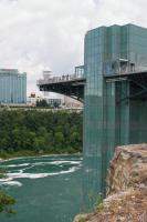 Partial bridge over the river