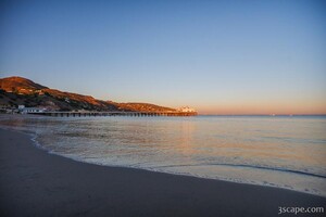 Malibu Pier at sunset