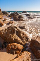 Waves and rocks at Zuma Beach