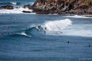 Surfers near Honolua