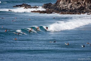 Surfers near Honolua