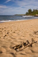 Sandals on the beach