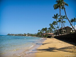 The beach at Papakea Resort