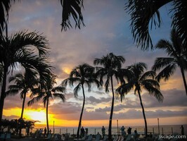 Sunset over Maui