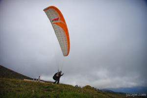 Paragliders taking off from Haleakala