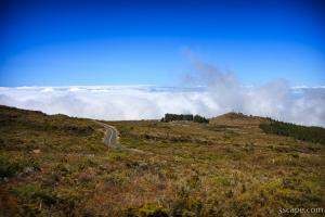 High above the clouds on Crater Road