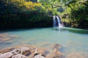 Waterfall along the Road to Hana