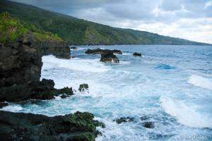 Rugged Maui coastline