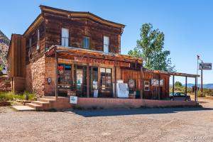 HDR image of historic Bedrock Store, Colorado