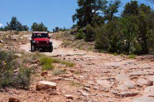 Jeep Rubicon on Top of the World 4x4 trail