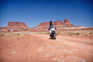 BMW R1150GS on White Rim Trail