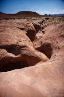 Slot canyon along White Rim Trail