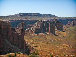 Rock pillars in Canyonlands National Park