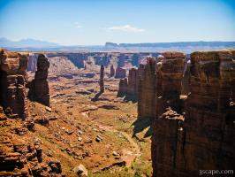 Rock pillars in Canyonlands National Park