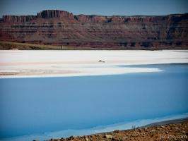 Tailings pond along Potash Road