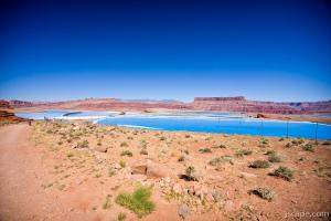 Tailings ponds along Potash Road