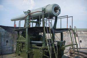 10 inch disappearing gun, Battery Moore