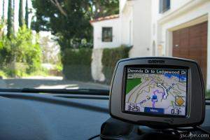 Driving the twisty little streets above Hollywood