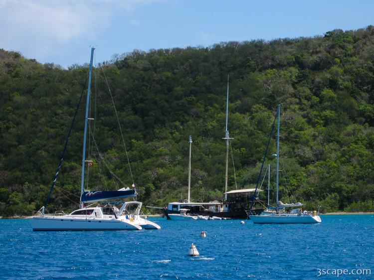 The WillieT (William Thornton) floating bar, Tortola, Norman Island