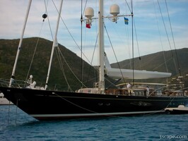 Huge yacht with a crew!