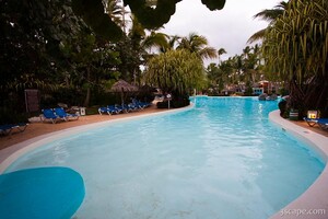 One of three large pools at Melia Caribe