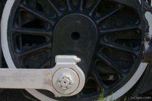 Big locomotive wheel