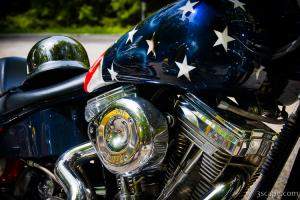 Stars and Stripes chopper