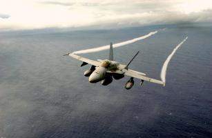 F/A-18 Hornet over the Pacific