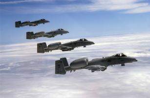 A-10 Thunderbolt II in formation