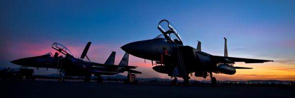 F-15E Strike Eagles at Dusk