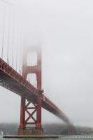 Golden Gate Bridge Shrouded in Fog