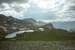 Next Image: Panoramic of high mountain lakes, and a deep gorge beyond