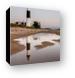Big Sable Point Light Reflected Canvas Print