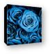 Moody Blue Rose Bouquet Canvas Print