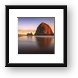 Haystack Rock Sunset Framed Print