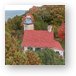 Eagle Bluff Lighthouse Aerial Metal Print