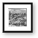 Soldier Field and Chicago Skyline Black and White Framed Print