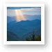 God Rays Over the Blue Ridge Mountains Art Print