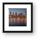 Vancouver Skyline at Dusk Panoramic Framed Print